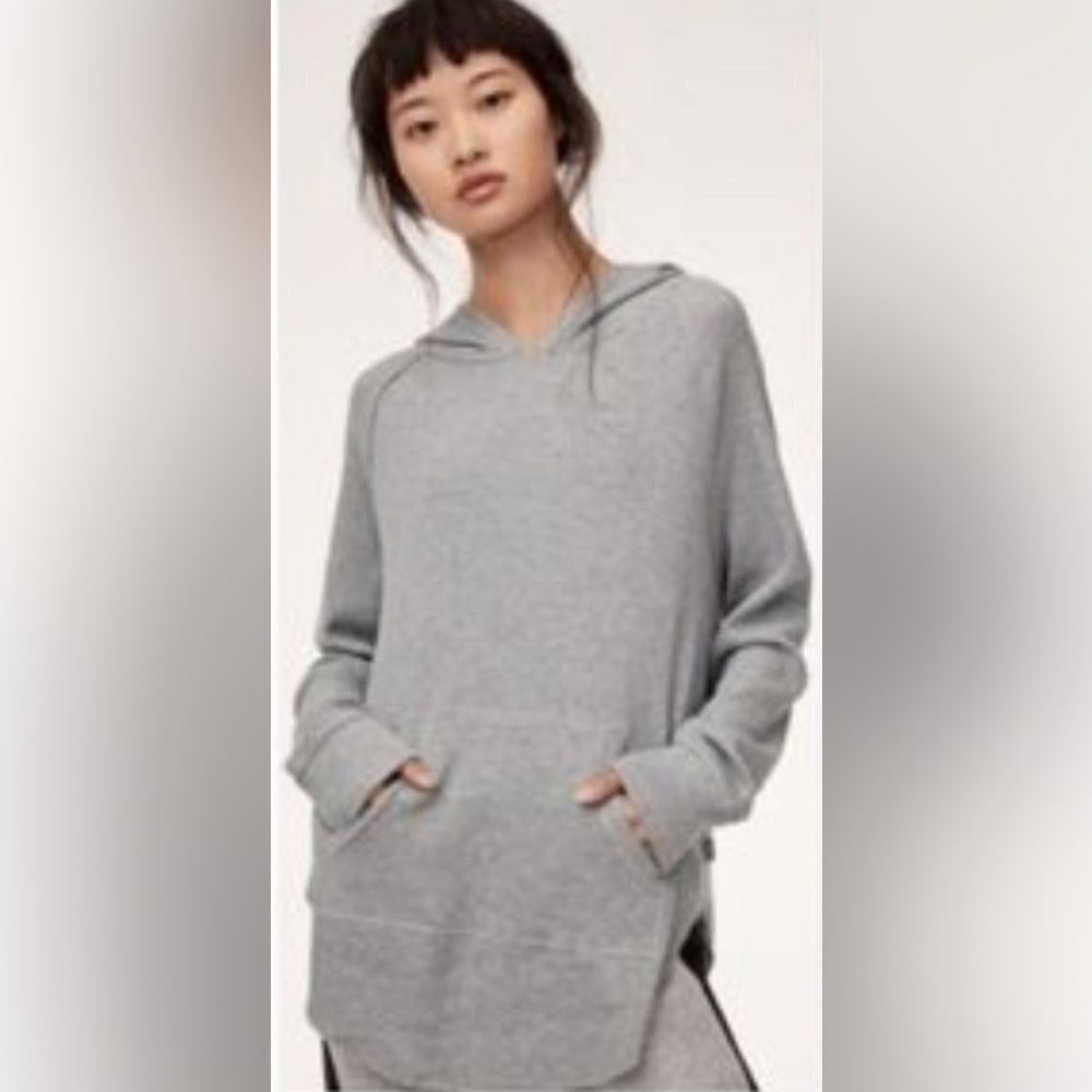 Aritzia TNA *2 PACK* waffle hoodie & waffle long-sleeve